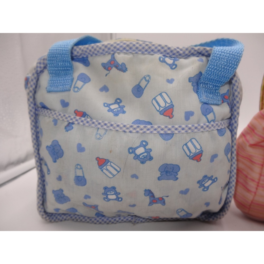 Baby Alive On The Go Carrier Panda Purse Diaper Bag Plus Bag and Accessories Lot - Picture 4 of 16